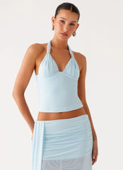 Blaze Halter Top Blue