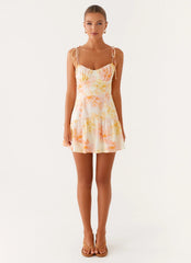 Abby Mini Dress Floral Print