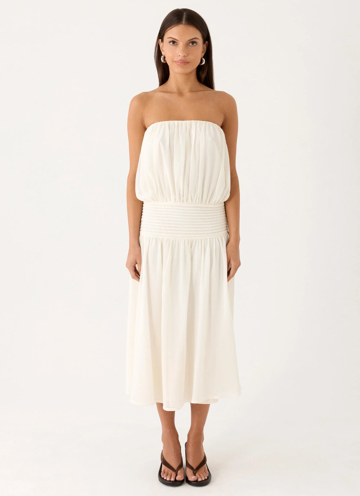 Calanthe Midi Dress Ivory