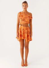 Aletta Sequin Mini Dress Orange