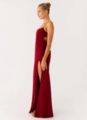 Alouette Maxi Dress Burgundy