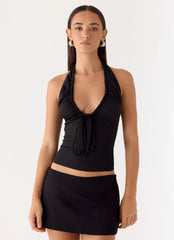Ask You Twice Top Black