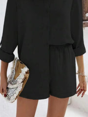 Hazel Blues® |  Button Down Shirt and Shorts Set