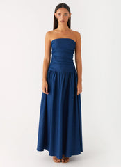 Carmel Denim Maxi Dress Indigo