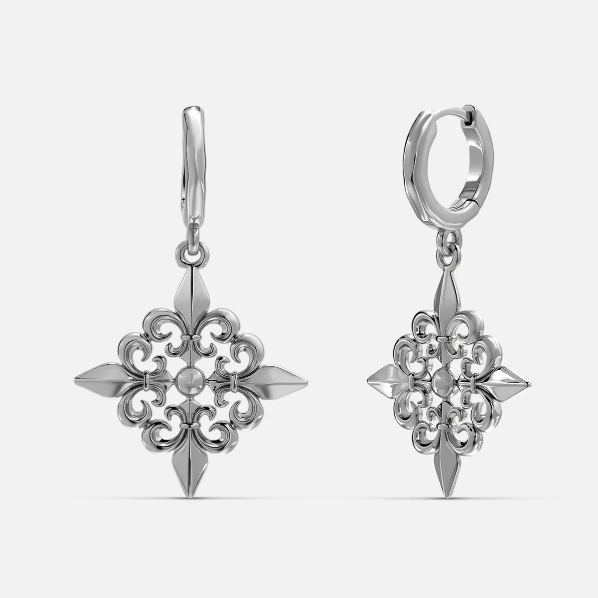 FLEUR-DE-LIS ELEGANCE EARRINGS