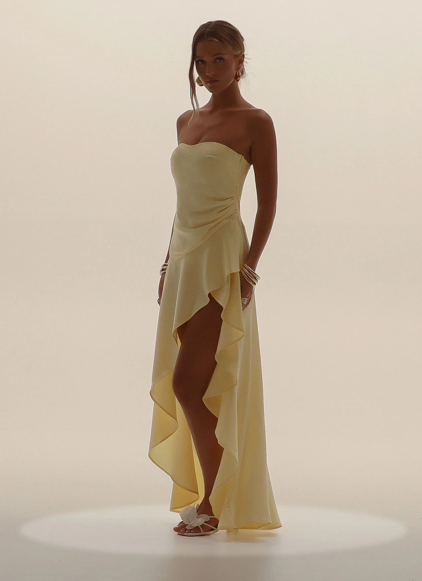 Bodie Maxi Dress Pastel Yellow
