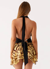 Bare Minimum Halter Top Black