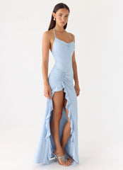 Augusta Maxi Dress Blue