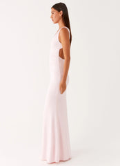 Cherry Sky Maxi Dress Baby Pink