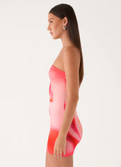 Callistae Mini Dress Sunburnt Petal