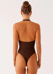 Delia One Piece Swimsuit Chocolate