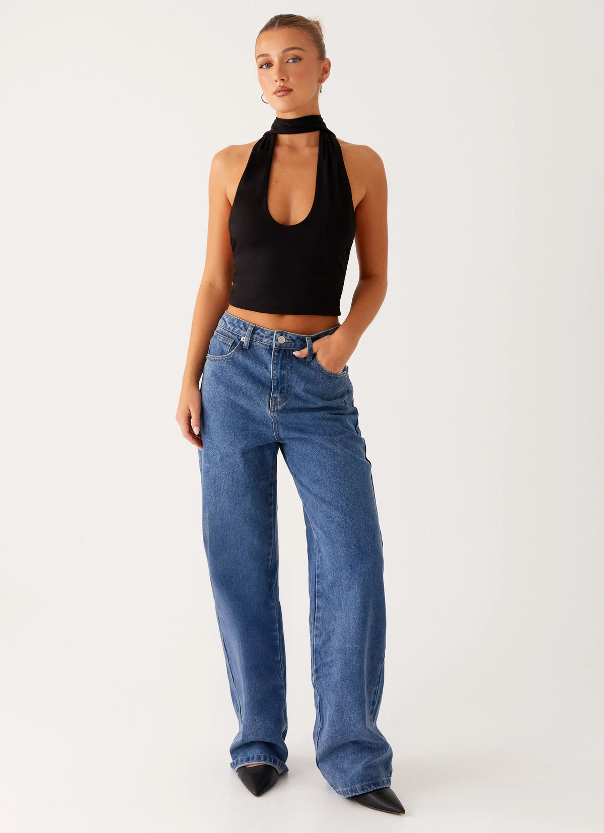 Back Again Straight Leg Denim Jeans True Blue