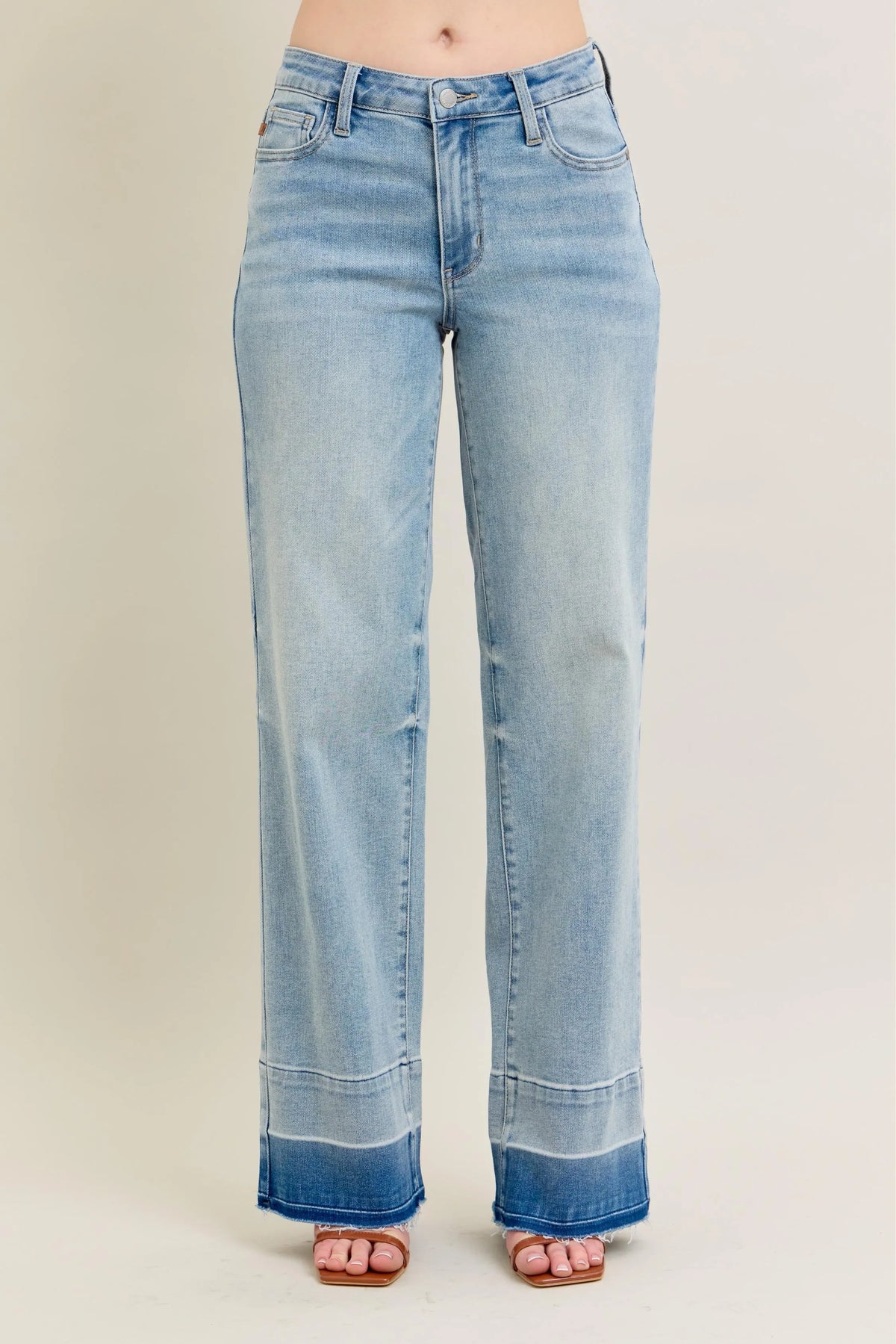 Hazel Blues® | Judy Blue Mr Release Hem Wide Leg Jeans