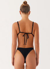 Croatia Bikini Top Black