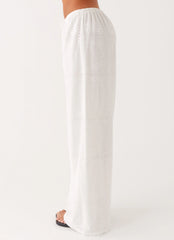 Bille Low Rise Pants White