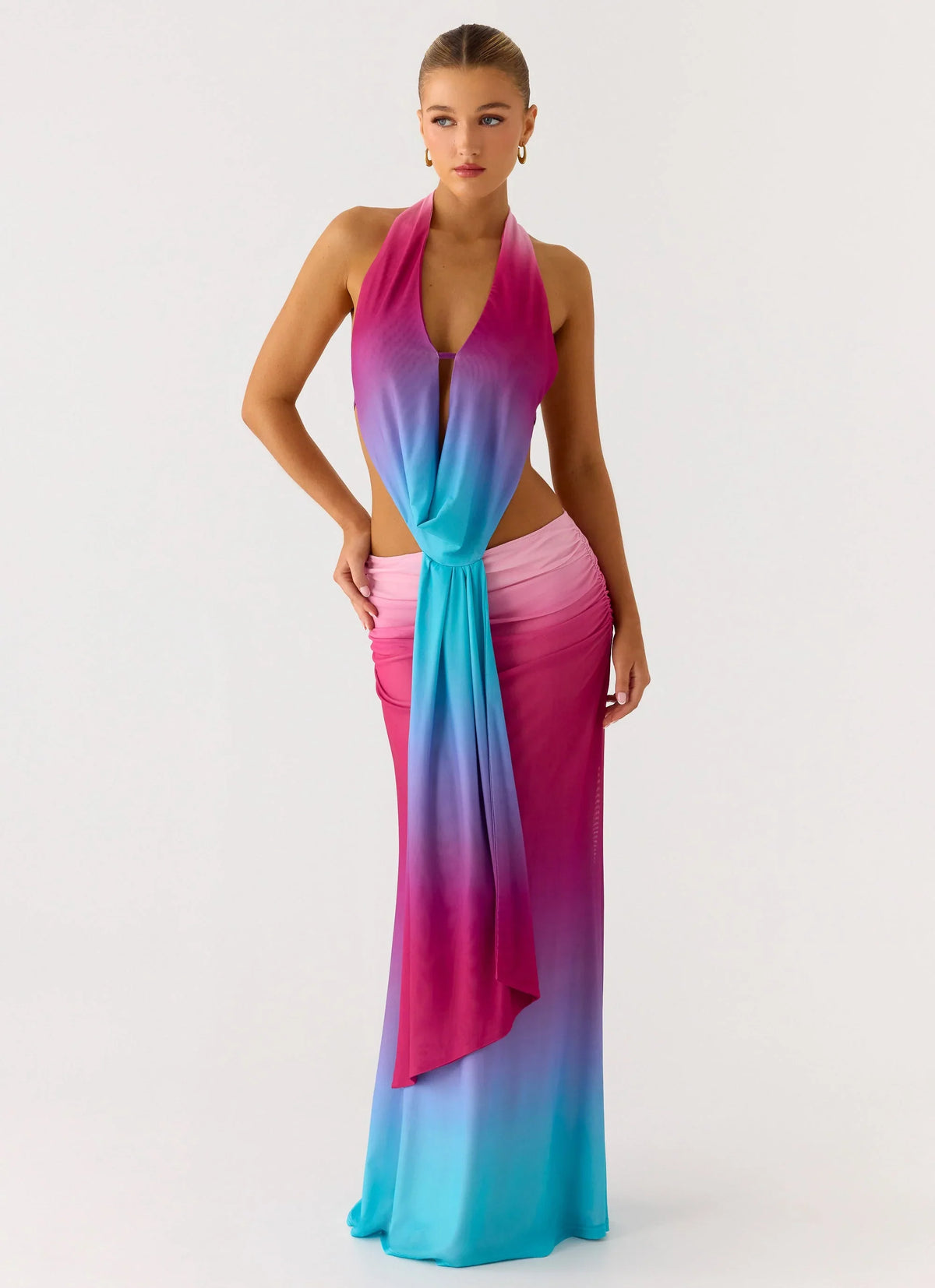 After Bloom Maxi Dress Disco Ombre