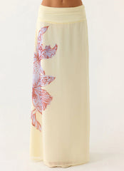 Blushing Bloom Maxi Skirt Violet Blossom