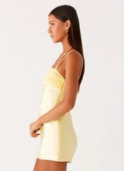 Belize Mini Dress Lemon