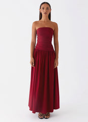 Carmel Maxi Dress Merlot
