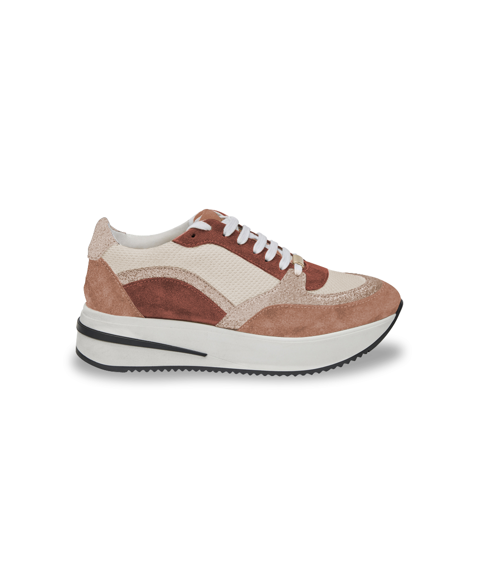 Sofy Lace-Up Sneakers - Rose Multi