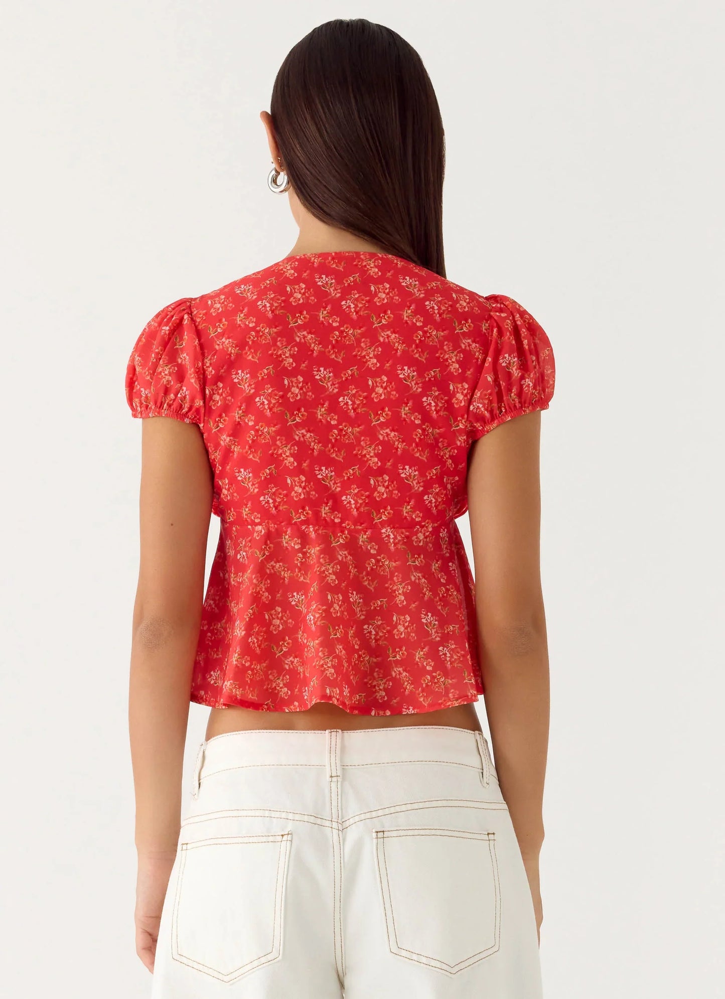 Ailani Top Magenta Red Rose