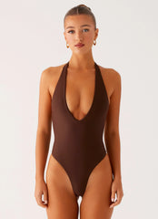 Delia One Piece Swimsuit Chocolate
