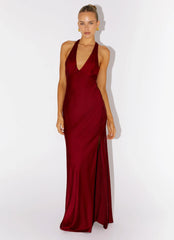 Angie Maxi Dress Burgundy