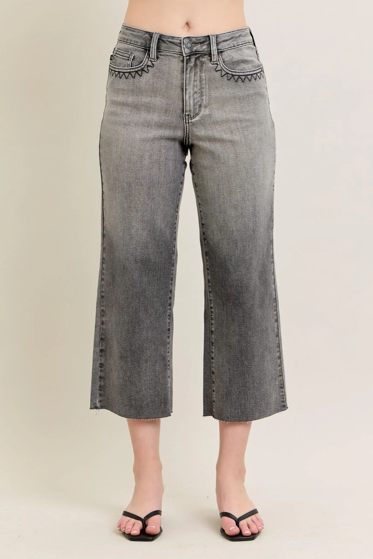 Hazel Blues® | Judy Blue Wide Leg Capris Jeans