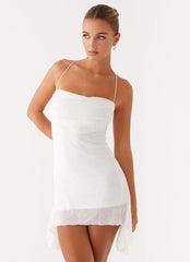 Axel Beaded Mini Dress White