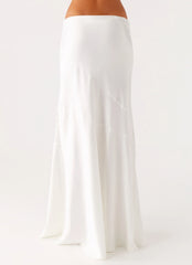 Dasie Lace Maxi Skirt White