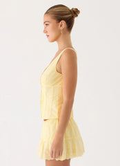 Aberley Top Yellow