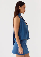 Celestin Top Washed Navy