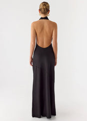 Back To Life Halter Maxi Dress Black