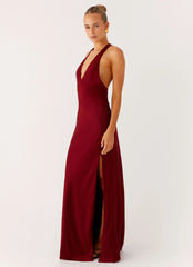 Angie Maxi Dress Burgundy