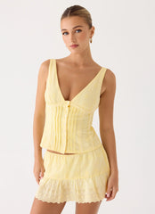 Aberley Top Yellow