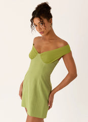 Caterina Mini Dress Fern Green