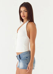 Ask You Twice Top White
