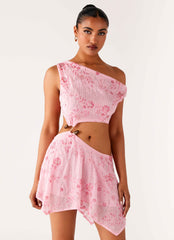 Aletta Sequin Mini Dress Pink