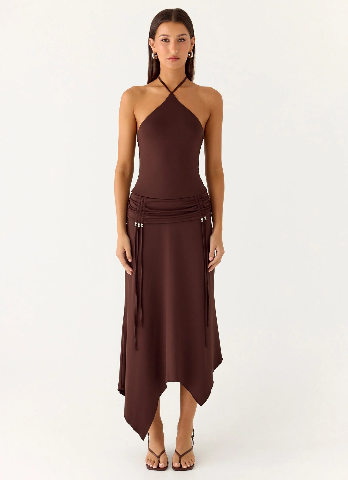 Becerra Midi Dress Cool Chocolate