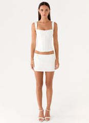 Amarente Mini Skort White