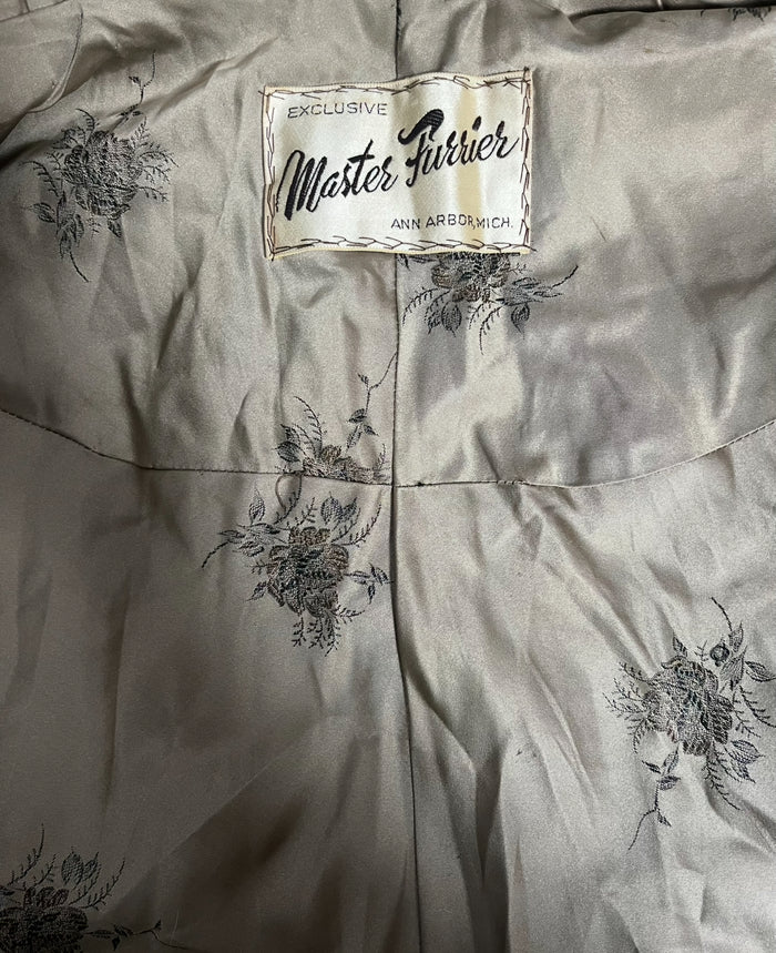 50s chestnut brown stole | one size