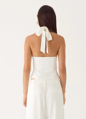 Amrita Halter Top White