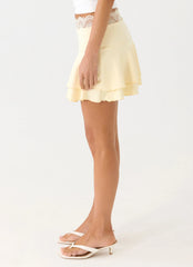 Aleenah Mini Skirt Yellow