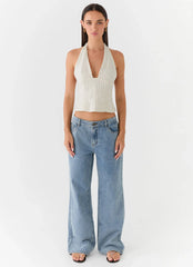 Amiera Halter Top Desert Stripe