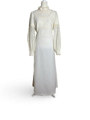 60s | mantilla veil gown | M-L
