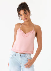 Avania Beaded Top Pink