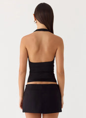 Ask You Twice Top Black