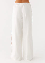 Dalida Linen Pants Ivory