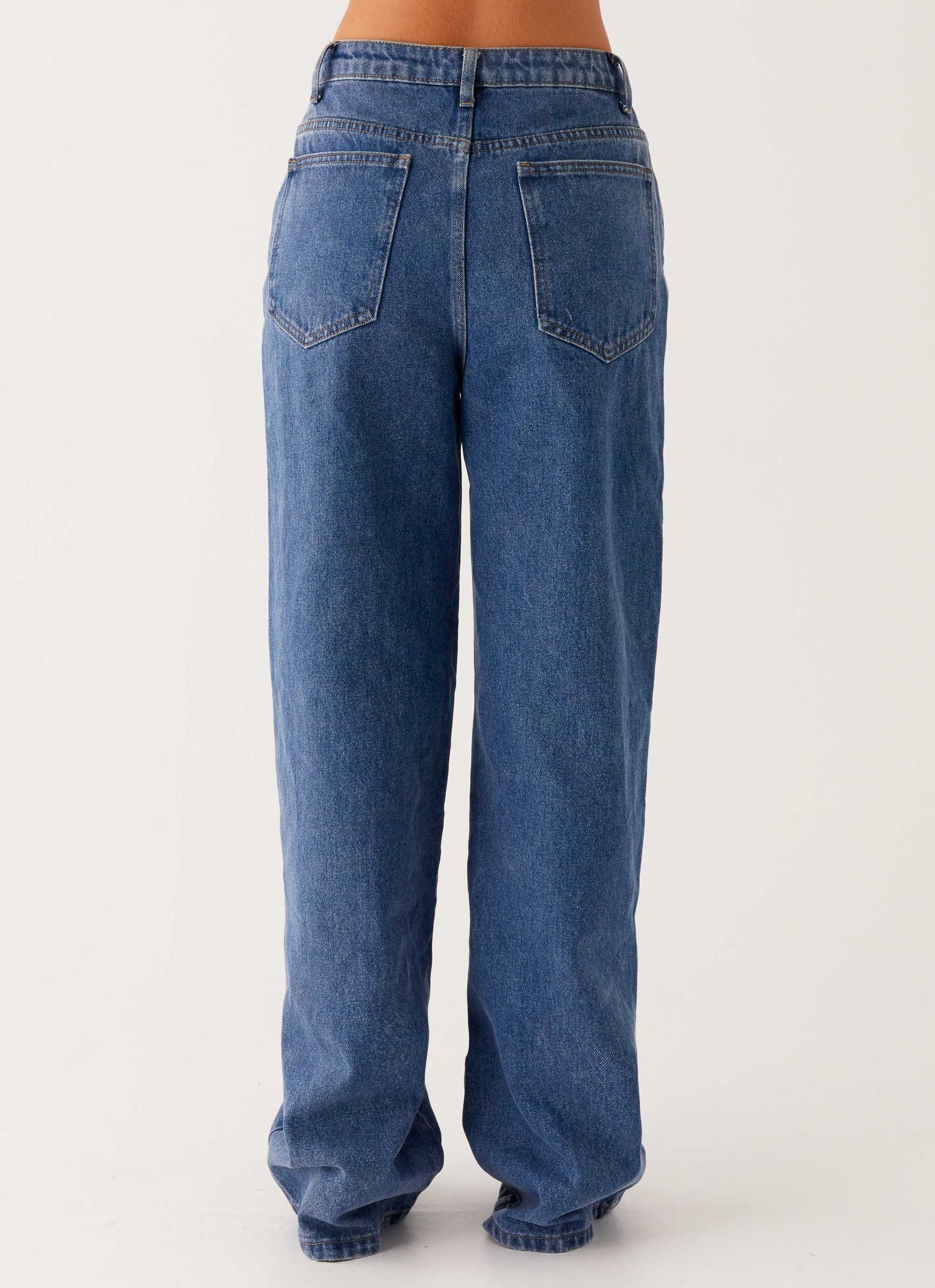Back Again Straight Leg Denim Jeans True Blue