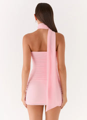 Breaking News Micro Mini Dress Pink